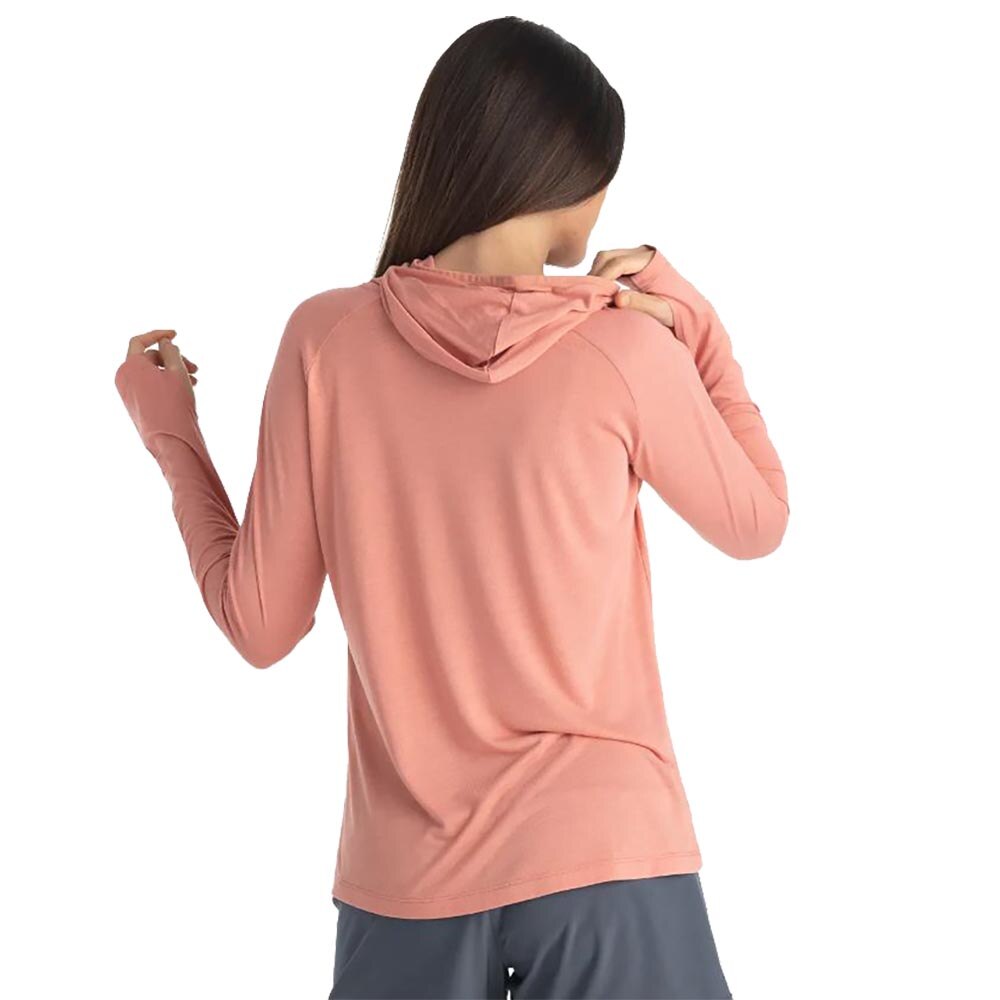 Free Fly Bamboo Lightweight Hoody Women's in Bright Clay